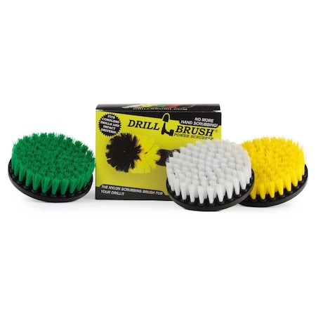 Drillbrush House Cleaning - Kitchen Tools - Shower Cleaner - Bathroom Accessories 5in-S-GWY-QC-DB